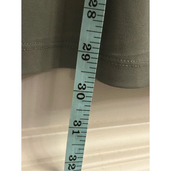 NWT Christopher & Banks Olive green Tunic blouse M stretchy jersey - Picture 7 of 7